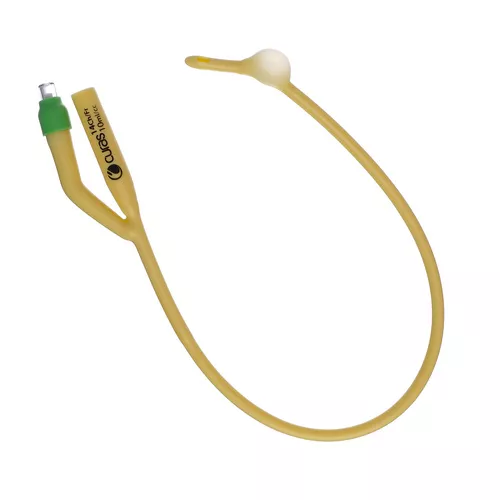 Foley močový katétr Nelaton - Silicone coated, 2-cestný, 10 ml, CH 14