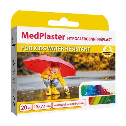 MedPlaster Náplast FOR KIDS water resistant 20ks 19x72mm