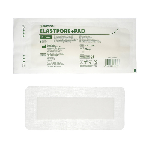 ELASTPORE+PAD - náplast s polštářkem 10 x 25 cm, 25 ks