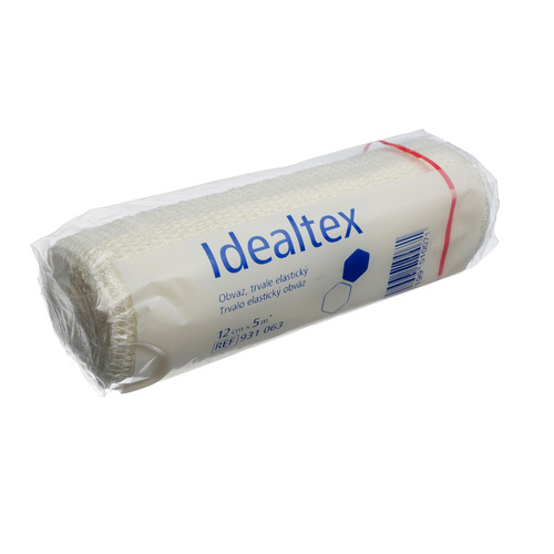 Idealtex, elastické obinadlo dlouhotažné - 12 cm x 5 m
