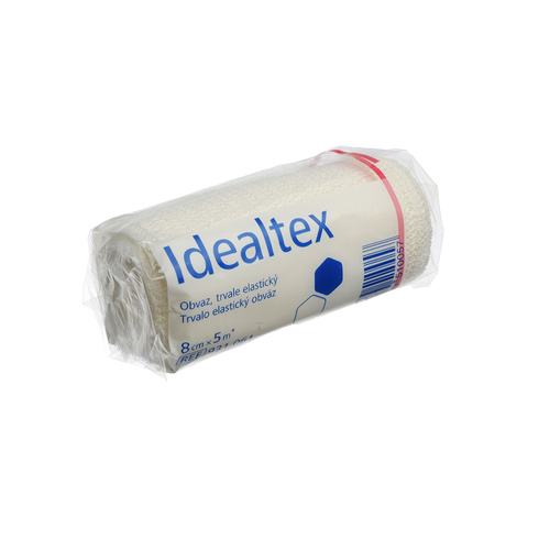 Idealtex, elastické obinadlo dlouhotažné - 8 cm x 5 m
