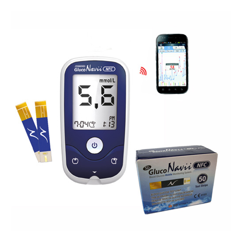 Glukometr AKCE SD Gluco Navii NFC + 50 proužků navíc