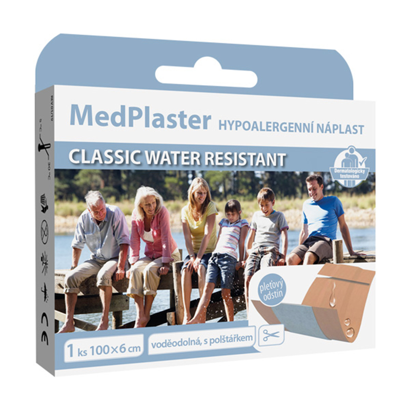 MedPlaster Náplast CLASSIC water resistant 1ks 100x6cm