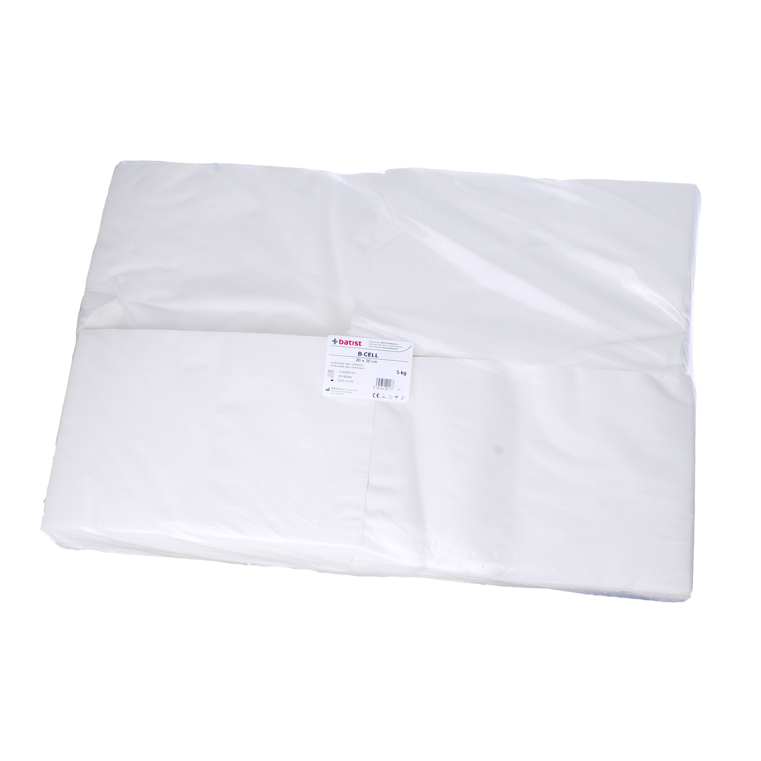 B-CELL Vata buničitá 5 kg, 20 x 30 přířezy v PE