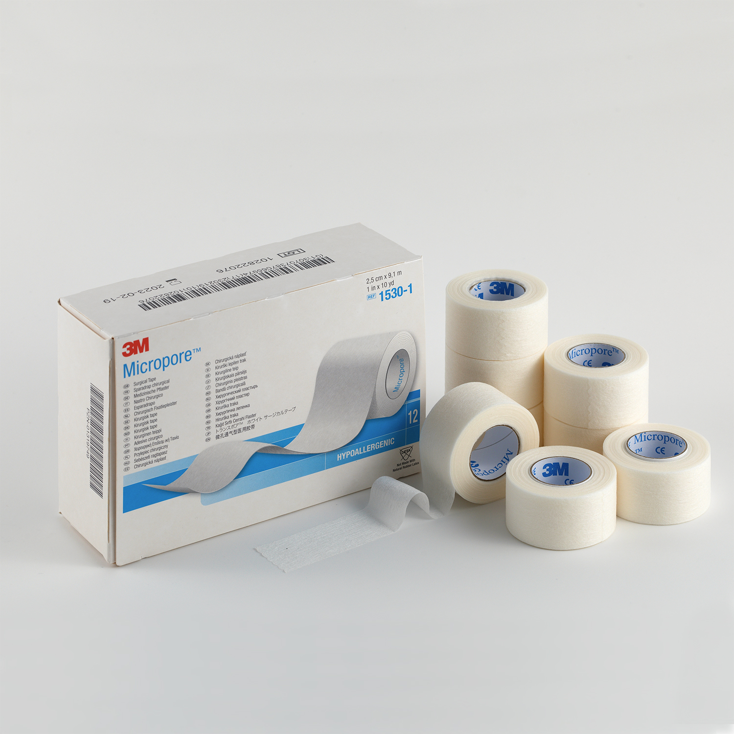 3M™ Micropore™  Papírová náplast 2,5 cm x 9,1 m




