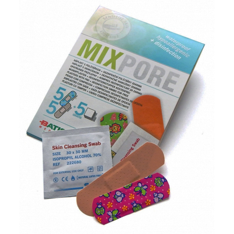 MIXPORE - dětské univerzální náplasti, mix 5 ks